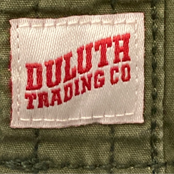 Duluth Trading Co. Men's Shirt Button Down M Green Organic Cotton Zip Pocket - Picture 7 of 15